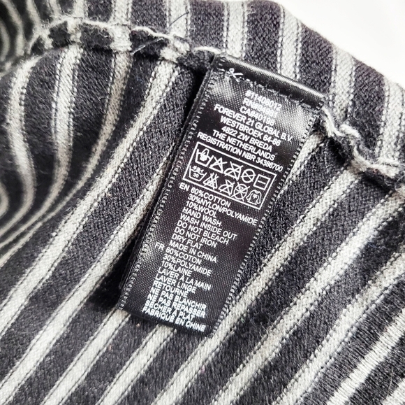 FOREVER 21 striped open front cardigan - Picture 4 of 4